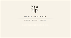 Desktop Screenshot of hotelprovenza.it