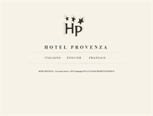 Tablet Screenshot of hotelprovenza.it